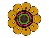 Dibujo Mandala en forma de flor pintado por carmeneu