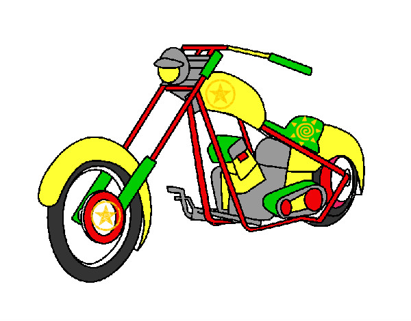 Dibujo Moto 1 pintado por jorgearcen