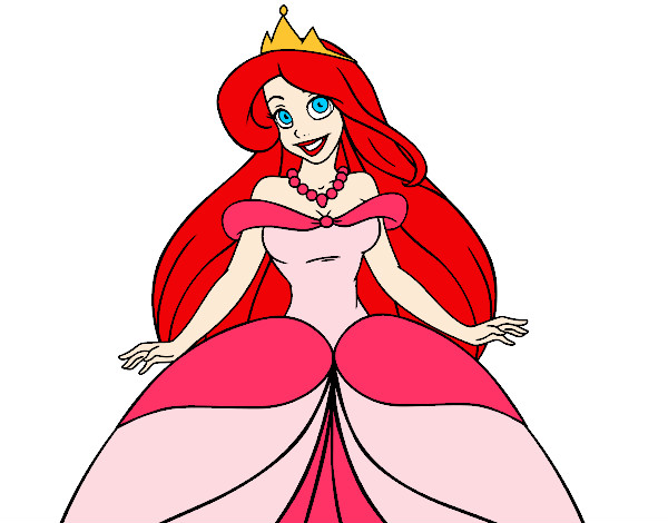 Dibujo Princesa Ariel pintado por jacquiii