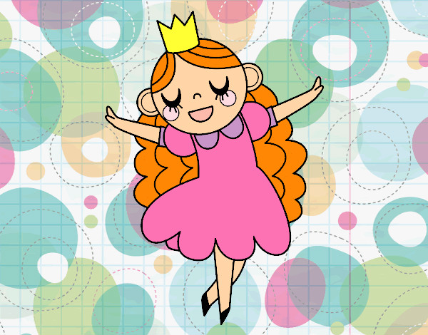 Dibujo Princesa felicidad pintado por elisan