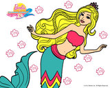 Dibujo Sirena nadando pintado por ashka