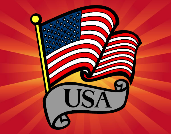 Dibujo Bandera de los Estados Unidos pintado por joaco123