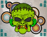Dibujo Cara de zombie pintado por miperromax