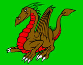 Dibujo Dragón elegante pintado por nachitho