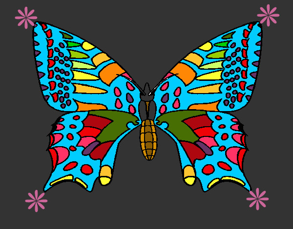 Dibujo Mariposa 5 pintado por blanca