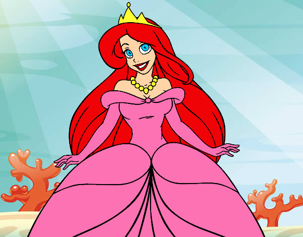 Dibujo Princesa Ariel pintado por espejo111