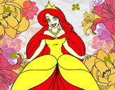 Dibujo Princesa Ariel pintado por  evelyn17