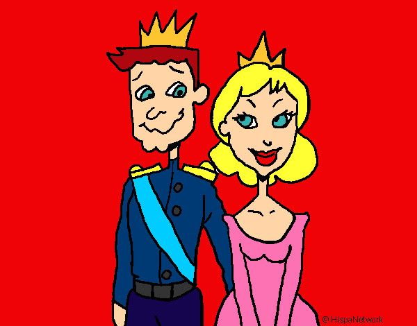 Dibujo Príncipe y princesa pintado por elisan