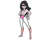 Dibujo Superheroina pintado por NOELUNA