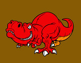 Dibujo Tyrannosaurus Rex pintado por nachitho