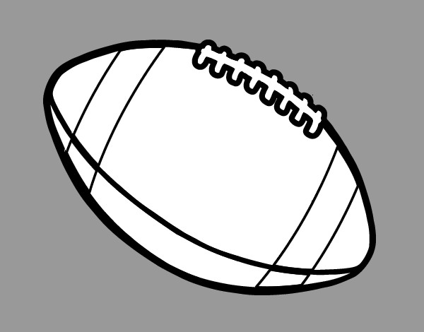 Dibujo Balón de fútbol americano pintado por macana86