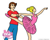 Dibujo Barbie bailando ballet pintado por Athe