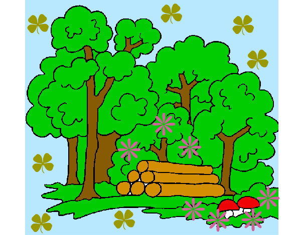 Dibujo Bosque 2 pintado por lopezdanie
