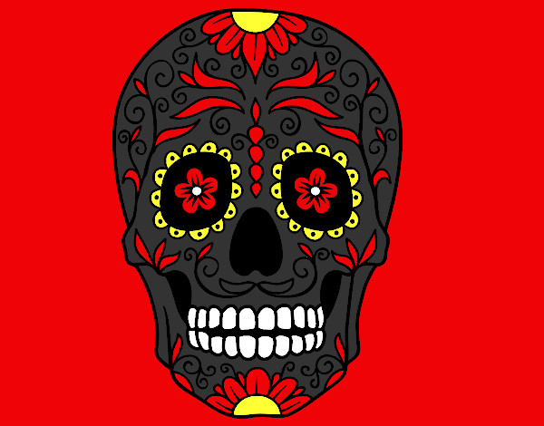 Dibujo Calavera mejicana pintado por marialex10