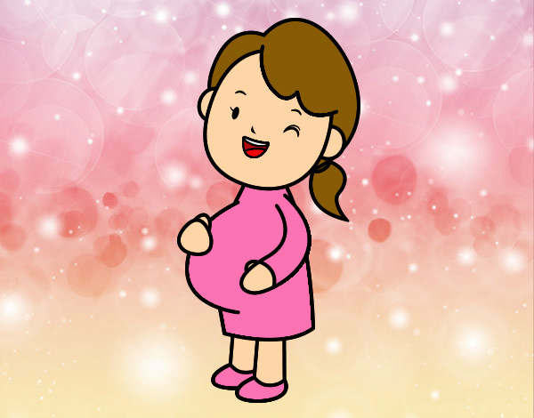 Dibujo Chica embarazada pintado por maylop