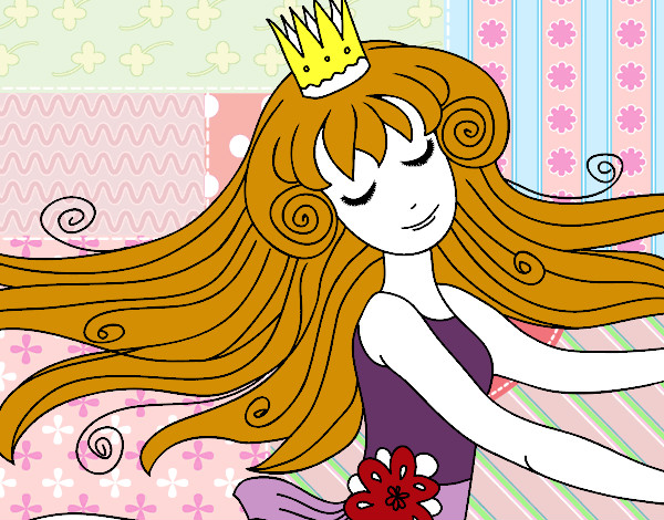 Dibujo Dulce princesa pintado por xima