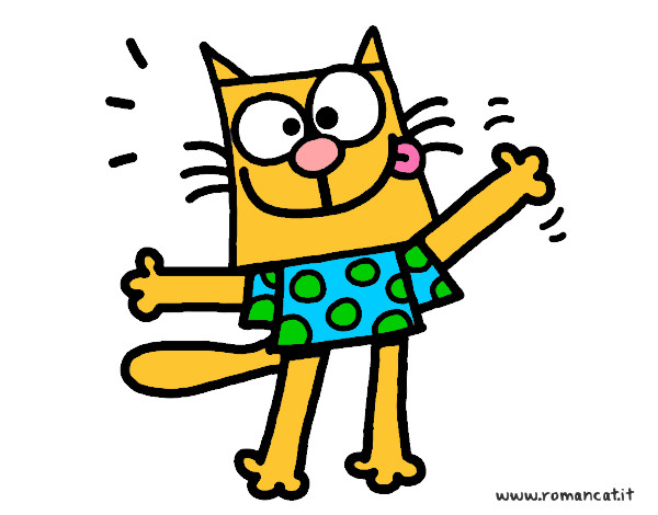 Dibujo Gato con camiseta pintado por TaigarGame
