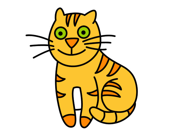 Dibujo Gato simpático pintado por sarrasina