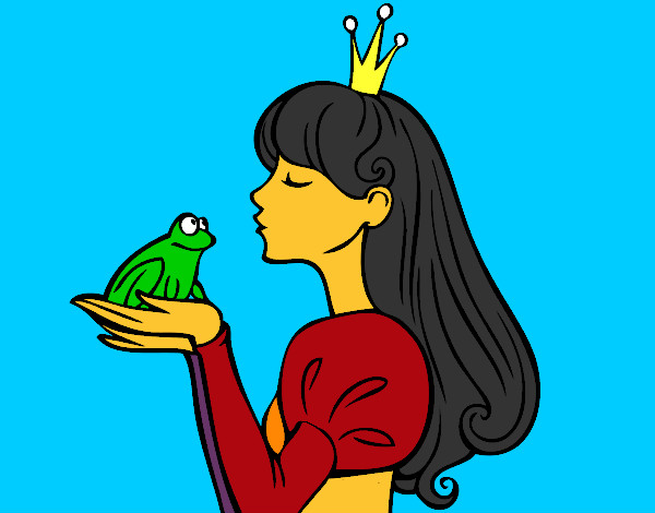 Dibujo La princesa y la rana pintado por xima