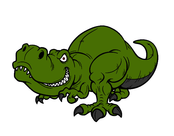 Dibujo Tyrannosaurus Rex pintado por sebas0612