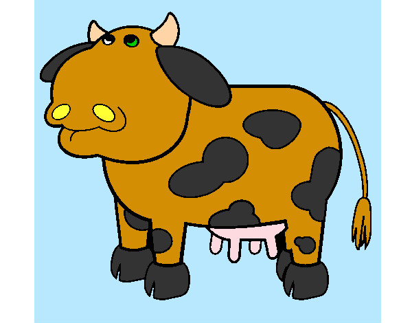 Dibujo Vaca pensativa pintado por yannisaury