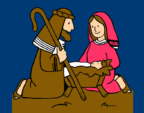 Dibujo Adoran al niño Jesús pintado por Donner26