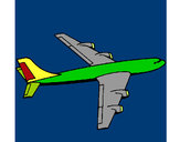 Dibujo Avión pintado por Richilopez