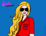 Dibujo Barbie con gafas de sol pintado por hanita501