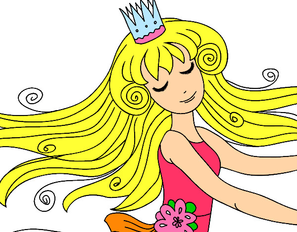 Dibujo Dulce princesa pintado por Adryannah