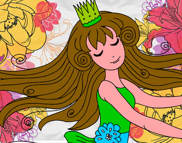 Dibujo Dulce princesa pintado por jalieth 