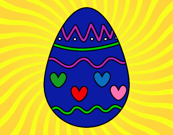 Dibujo Huevo con corazones pintado por Alicia1106
