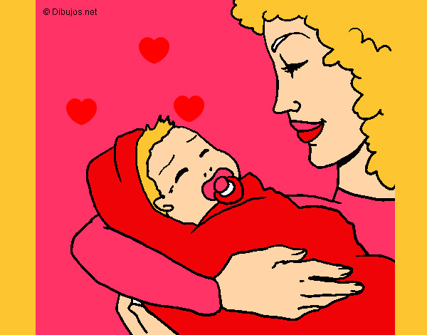 Dibujo Madre con su bebe II pintado por Donner26