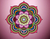 Dibujo Mandala flor oriental pintado por FlorN