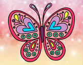 Dibujo Mandala mariposa pintado por Emma2005