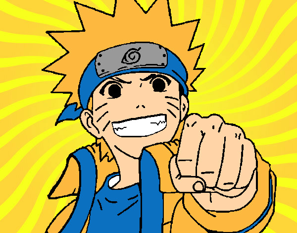 Dibujo Naruto alegre pintado por junni555