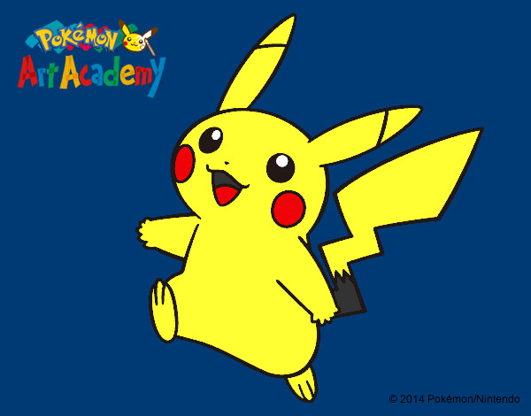Dibujo Pikachu en Pokémon Art Academy pintado por sebacuki01