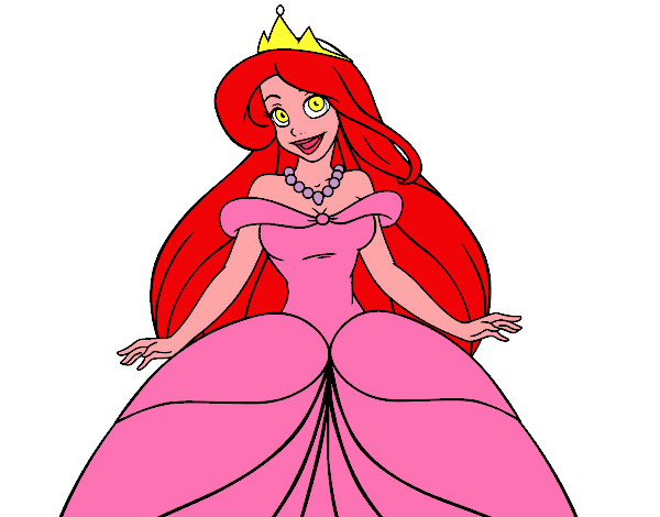 Dibujo Princesa Ariel pintado por jalieth 
