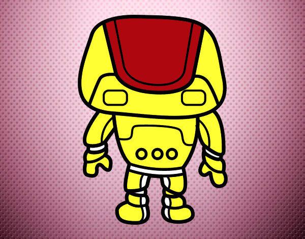 Dibujo Robot fuerte pintado por bombacho_h