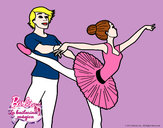 Dibujo Barbie bailando ballet pintado por Danielaa1D