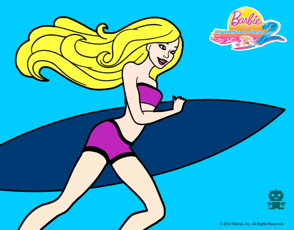 Dibujo Barbie corre al agua pintado por Danielaa1D