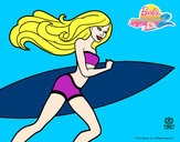 Dibujo Barbie corre al agua pintado por Danielaa1D