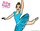 Dibujo Barbie en segundo arabesque pintado por manitas478