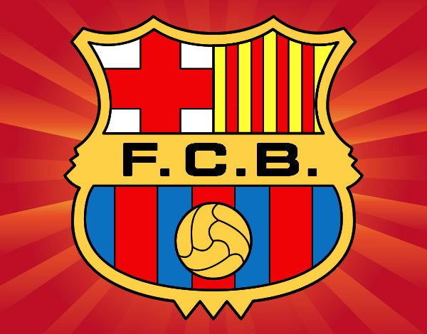 Dibujo Escudo del F.C. Barcelona pintado por Quim_Espej