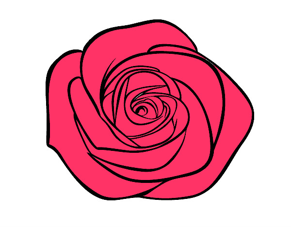 Dibujo Flor de rosa pintado por lucelena07