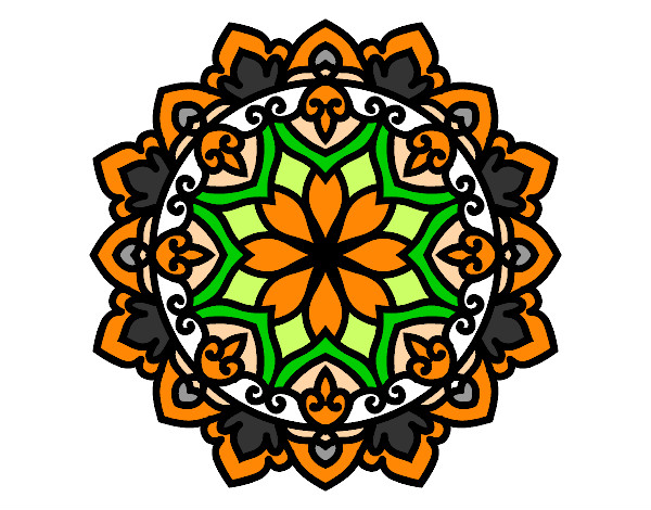 Dibujo Mandala celta pintado por pangu