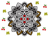 Dibujo Mandala decorativa pintado por pangu