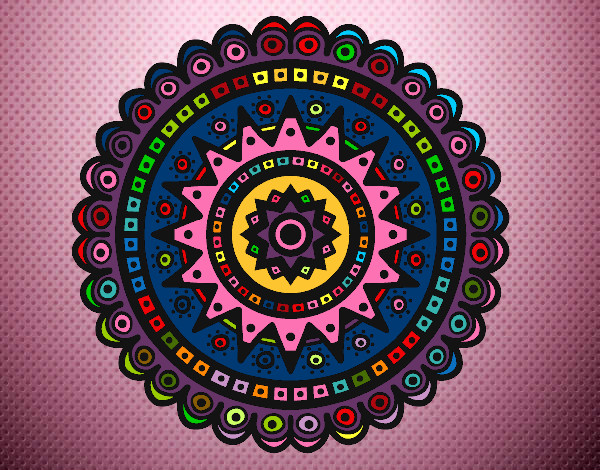 Dibujo Mandala étnica pintado por adrianella