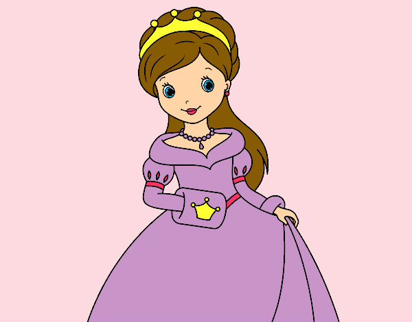 Dibujo Princesa de gala pintado por natimar