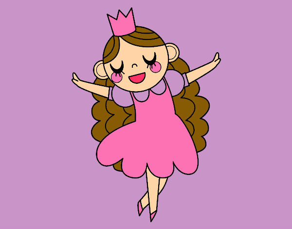 Dibujo Princesa felicidad pintado por natimar