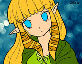 Dibujo Princesa Zelda pintado por marina9